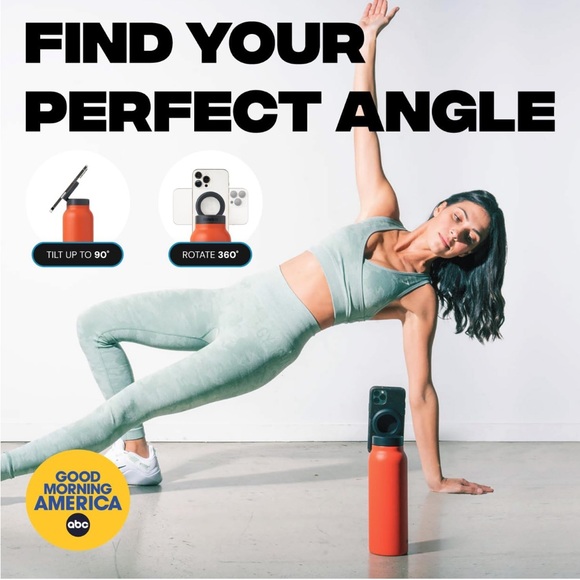 NWT Ringo Tripod Water Bottle Black 24 oz - Picture 3 of 9